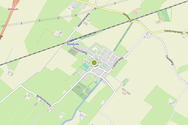 Ambulance-melding op Groot Hemertweg, Stedum op 28 juni, kaart-overzicht