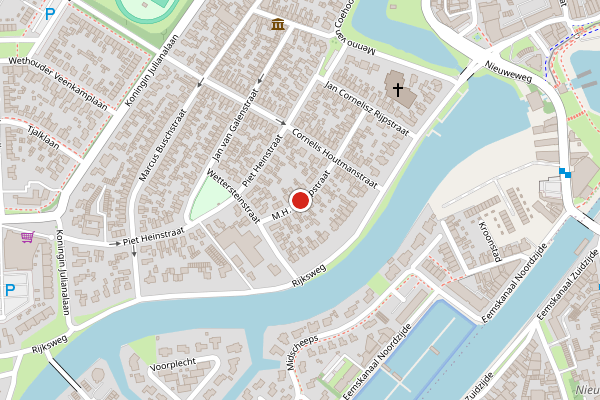Brandweer-melding op M.H. Trompstraat, Delfzijl op 29 juni, kaart-overzicht