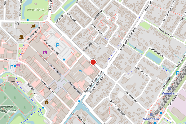 Brandweer-melding op van Beresteijnstraat, Veendam op 30 juni, kaart-overzicht