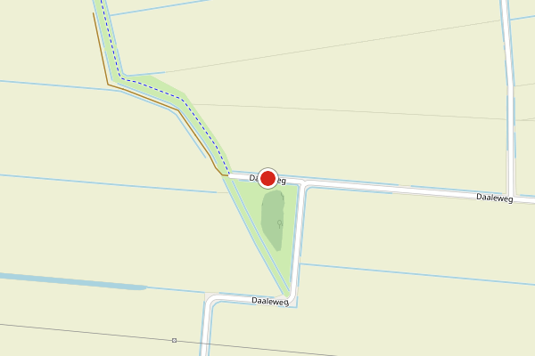 Brandweer-melding op Daaleweg, Muntendam op 30 juni, kaart-overzicht