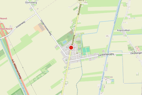 Brandweer-melding op Mussel op 1 juli, kaart-overzicht
