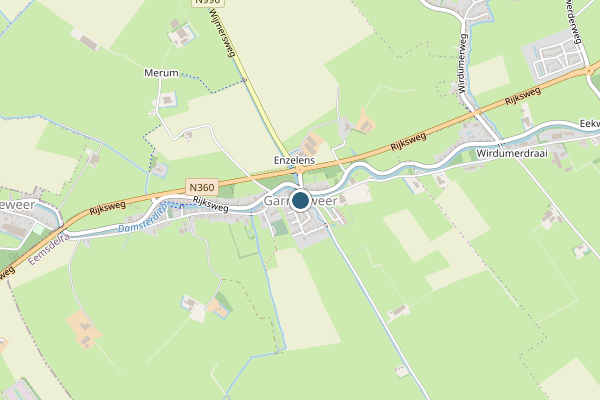Politie-melding op Garrelsweer op 1 juli, kaart-overzicht