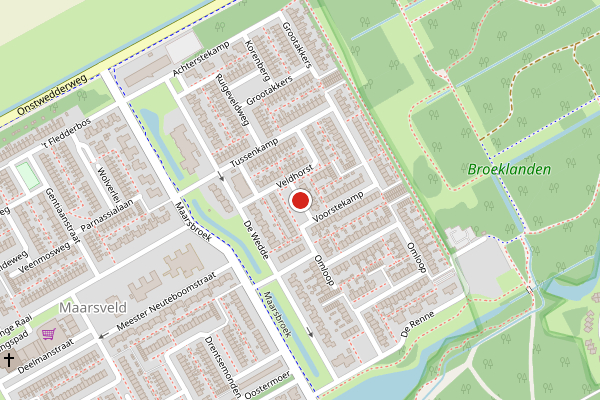 Brandweer-melding op Koeheersplaats, Stadskanaal op 2 juli, kaart-overzicht