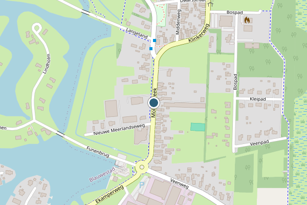 Politie-melding op Molenstreek, Finsterwolde op 2 juli, kaart-overzicht
