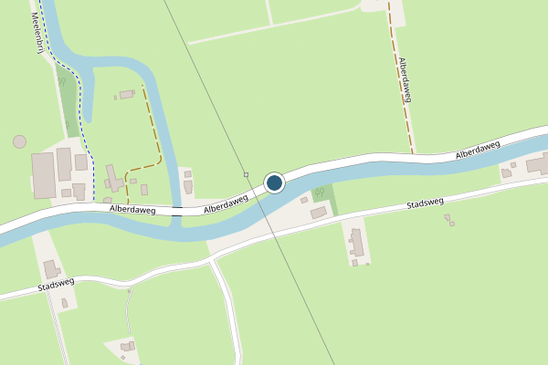 Politie-melding op Alberdaweg, Appingedam op 3 juli, kaart-overzicht