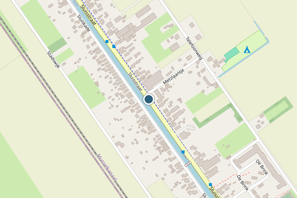 Politie-melding op Sluisstraat, Musselkanaal op 3 juli, kaart-overzicht