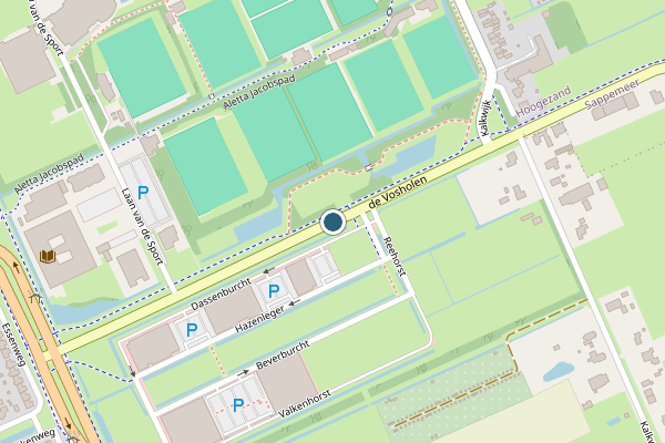Politie-melding op de Vosholen, Hoogezand op 4 juli, kaart-overzicht
