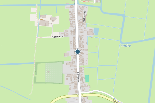 Politie-melding op Kerkstraat, Groningen op 4 juli, kaart-overzicht