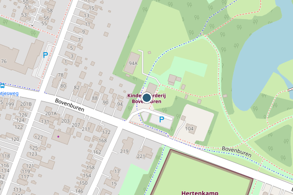 Politie-melding op Bovenburen, Winschoten op 5 juli, kaart-overzicht