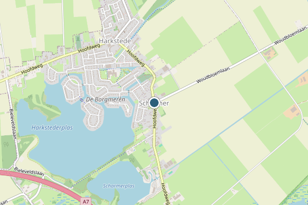 Politie-melding op Scharmer op 4 juli, kaart-overzicht
