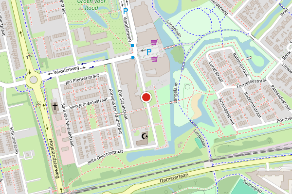 Brandweer-melding op Ede Staalstraat, Delfzijl op 5 juli, kaart-overzicht