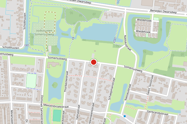 Brandweer-melding op Somerlustweg, Veendam op 6 juli, kaart-overzicht