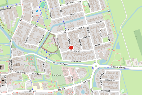Brandweer-melding op Merel, Bedum op 6 juli, kaart-overzicht