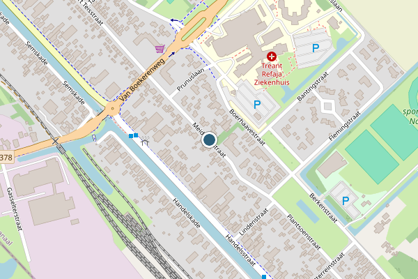 Politie-melding op Meidoornstraat, Stadskanaal op 7 juli, kaart-overzicht