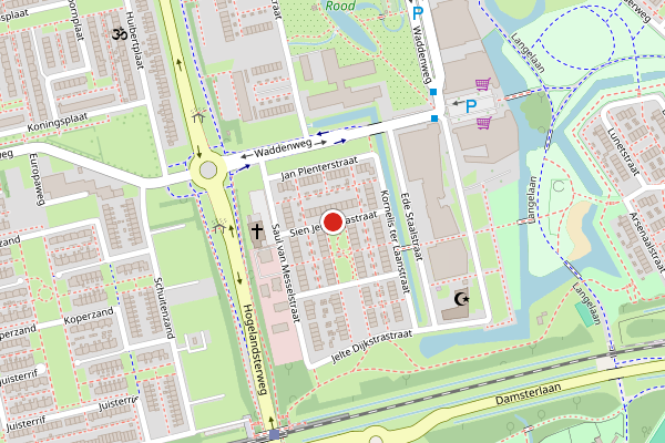 Brandweer-melding op Sien Jensemastraat, Delfzijl op 7 juli, kaart-overzicht
