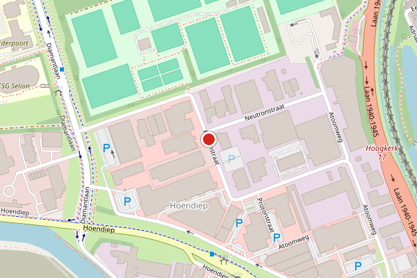 Brandweer-melding op Protonstraat, Groningen op 9 juli, kaart-overzicht
