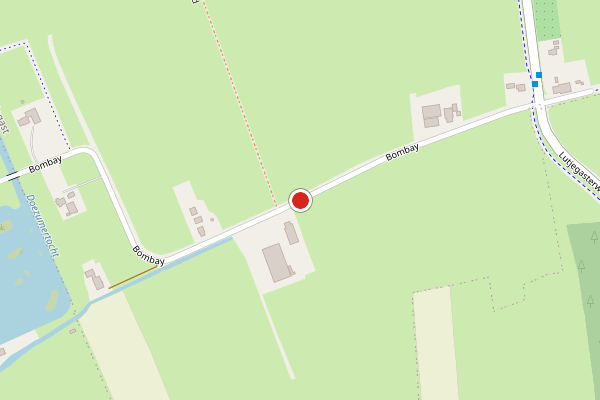 Brandweer-melding op Bombay, Lutjegast op 9 juli, kaart-overzicht