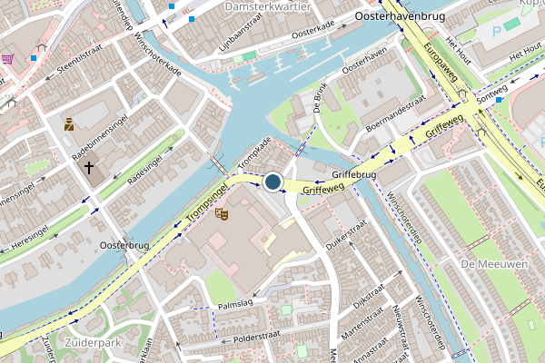 Politie-melding op Veemarktstraat, Groningen op 10 juli, kaart-overzicht