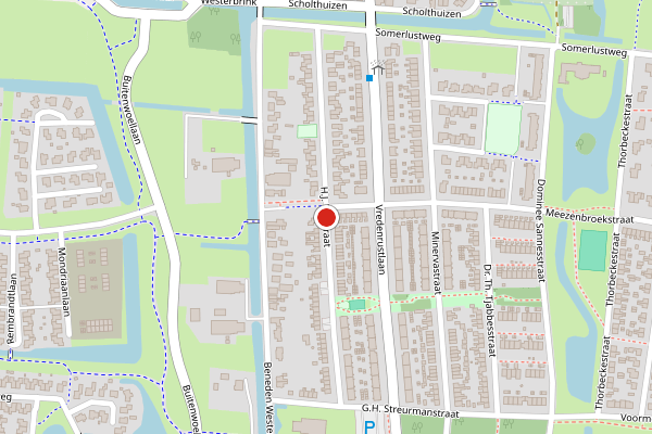 Brandweer-melding op H.J. Topstraat, Veendam op 11 juli, kaart-overzicht