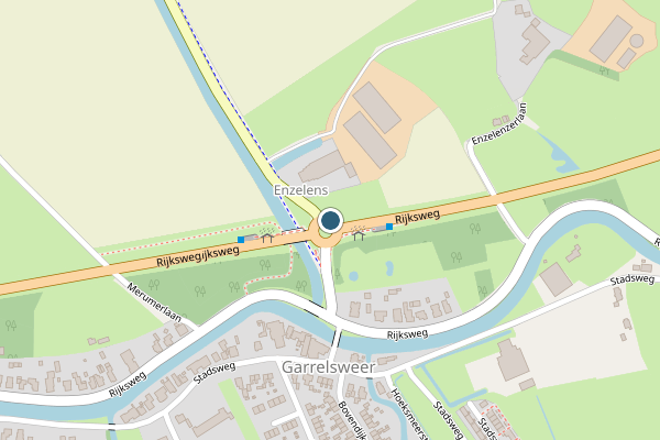 Politie-melding op N360, Garrelsweer op 11 juli, kaart-overzicht