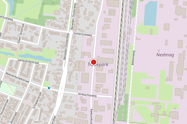 Brandweer-melding op Transportweg, Veendam op 11 juli, kaart-overzicht