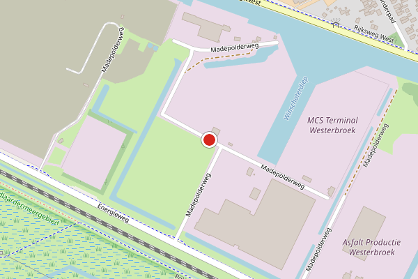Brandweer-melding op Madepolderweg, Westerbroek op 13 juli, kaart-overzicht