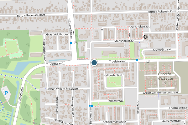 Politie-melding op Troelstralaan, Hoogezand op 15 juli, kaart-overzicht