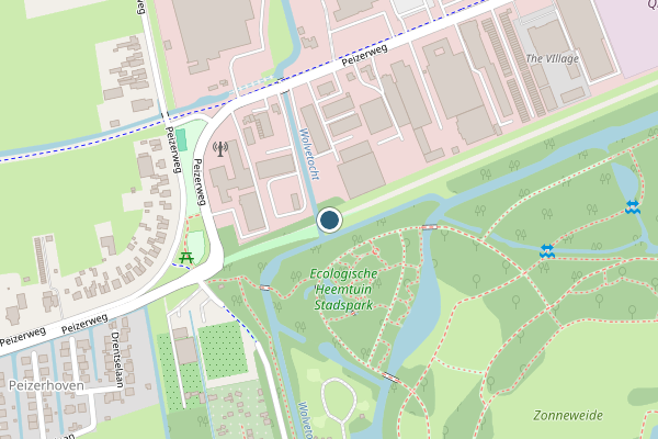 Politie-melding op Peizerweg, Groningen op 14 juli, kaart-overzicht