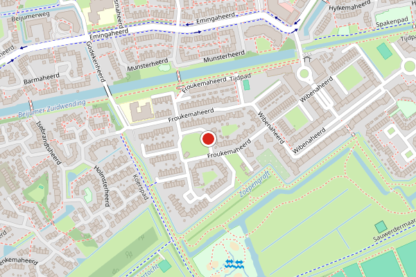 Brandweer-melding op Froukemaheerd, Groningen op 17 juli, kaart-overzicht
