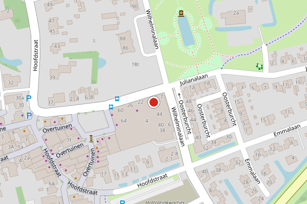 Brandweer-melding op Burg Kruisingalaan, Zuidhorn op 18 juli, kaart-overzicht