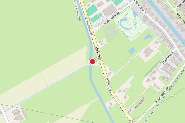 Brandweer-melding op Hoofdweg, Groningen op 20 juli, kaart-overzicht