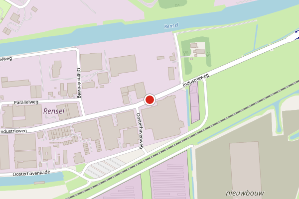 Brandweer-melding op Industrieweg, Winschoten op 22 juli, kaart-overzicht