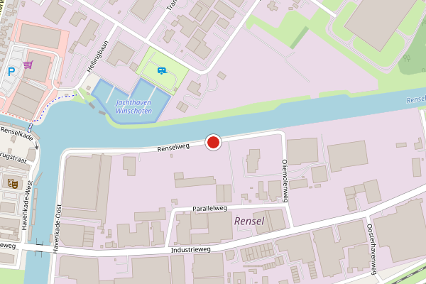 Brandweer-melding op Renselweg, Winschoten op 22 juli, kaart-overzicht