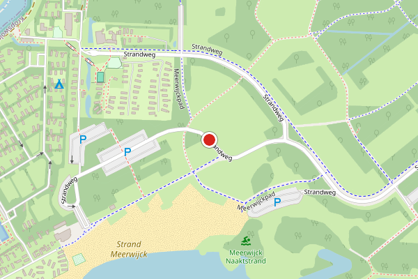Brandweer-melding op Strandweg, Kropswolde op 24 juli, kaart-overzicht