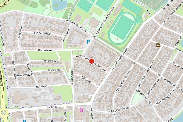 Brandweer-melding op Wethouder Veenkamplaan, Delfzijl op 27 juli, kaart-overzicht