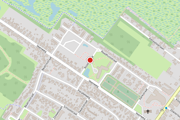 Brandweer-melding op Rozenstraat, Beerta op 27 juli, kaart-overzicht