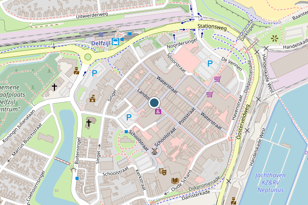 Politie-melding op Landstraat, Delfzijl op 3 juli, kaart-overzicht