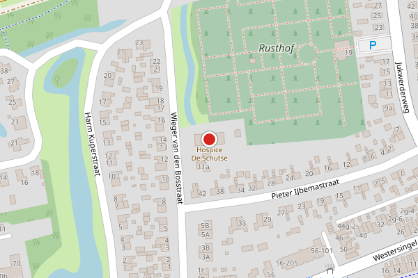 Brandweer-melding op Wieger van den Bosstraat, Appingedam op 29 juli, kaart-overzicht