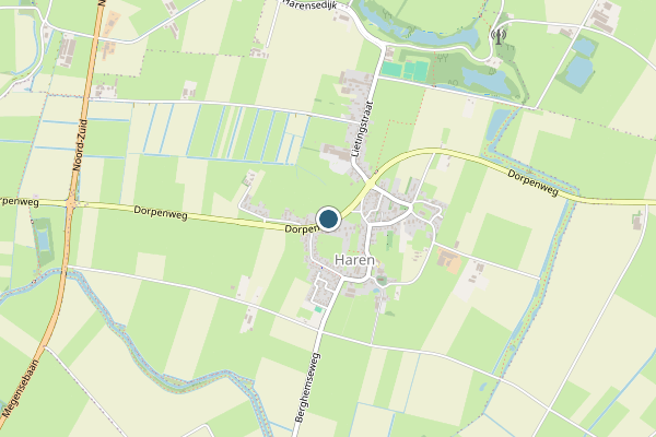 Politie-melding op Middelhorsterweg Molenkampsteeg, Haren GR op 30 juli, kaart-overzicht