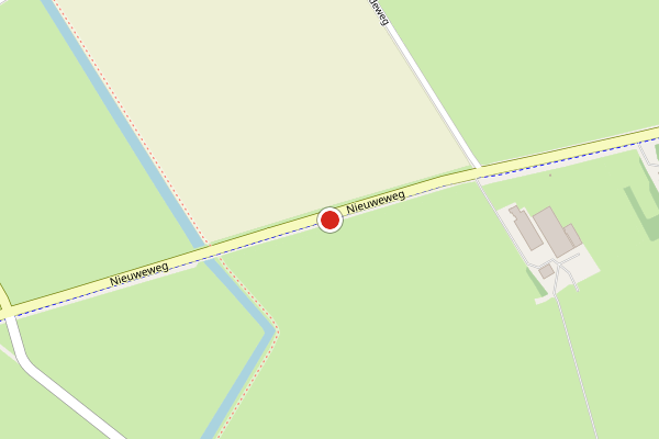 Brandweer-melding op Nieuweweg, Beerta op 31 juli, kaart-overzicht
