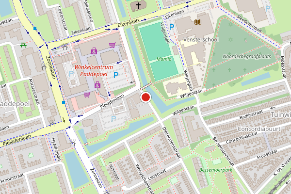 Brandweer-melding op Dierenriemstraat, Groningen op 2 augustus, kaart-overzicht