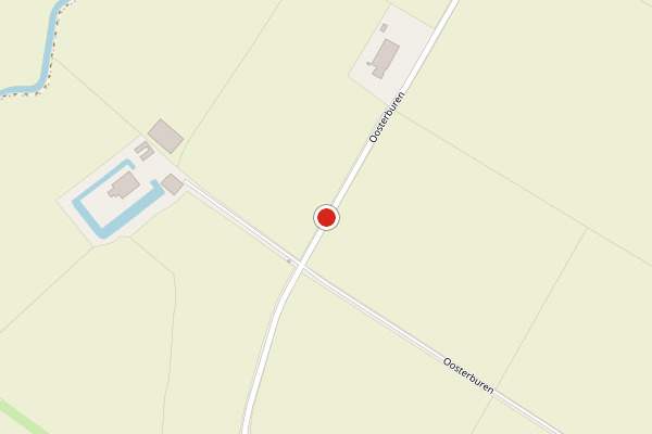 Brandweer-melding op Oosterburen, Middelstum op 4 augustus, kaart-overzicht