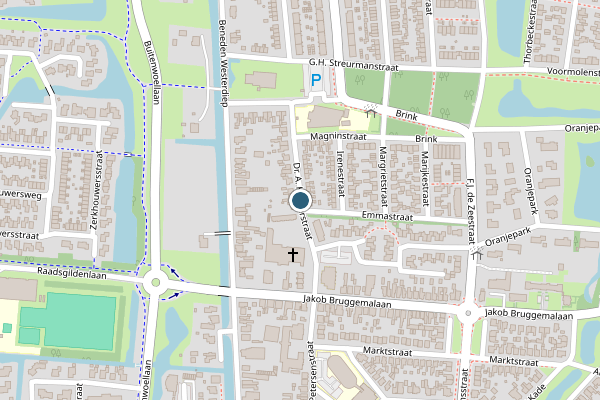 Politie-melding op Dr. A. Kuyperstraat, Veendam op 4 augustus, kaart-overzicht