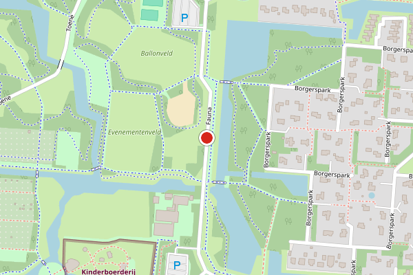 Brandweer-melding op Fauna, Veendam op 5 augustus, kaart-overzicht