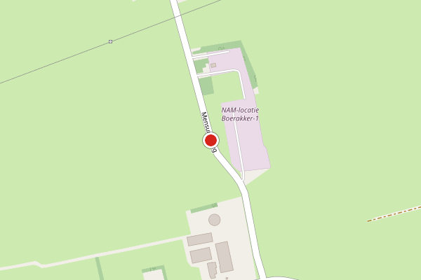 Brandweer-melding op Mensumaweg, Tolbert op 6 augustus, kaart-overzicht
