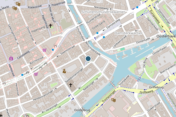 Politie-melding op Kleine Molenstraat, Groningen op 7 augustus, kaart-overzicht