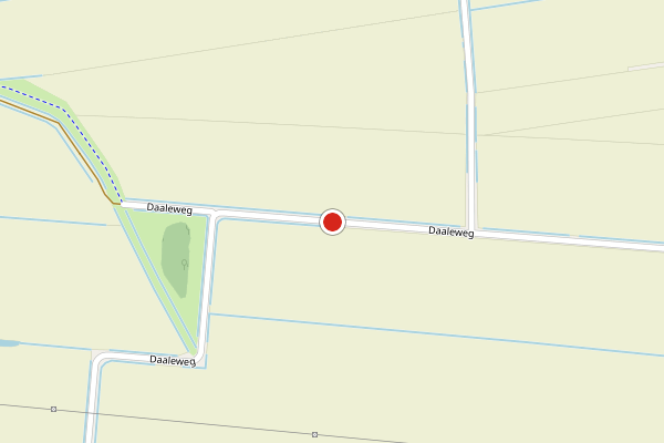 Brandweer-melding op Daaleweg, Muntendam op 7 augustus, kaart-overzicht