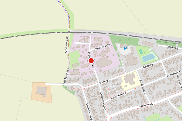 Brandweer-melding op Industrieweg, Loppersum op 1 juni, kaart-overzicht