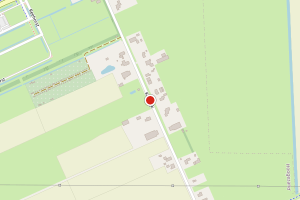 Brandweer-melding op Kalkwijk, Hoogezand op 29 mei, kaart-overzicht