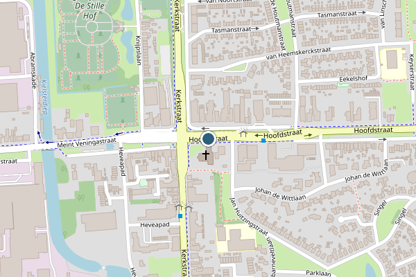 Politie-melding op Hoofdstraat, Hoogezand op 26 mei, kaart-overzicht
